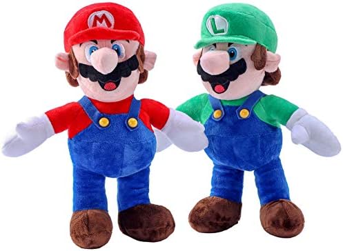 EQUASIS Mario Plus Mario și Luiqi jucării de pluș moale umplute jucării de pluș Set-13in