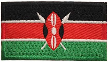 Kenya Country Steag Small Fier pe Patch Crest Insignă 1,5 x 2,5 inci NOU