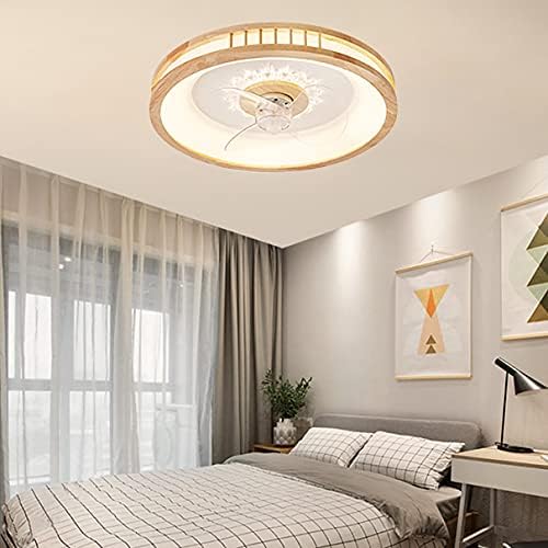Ventilator neohy cu lumină de tavan și telecomandă tăcut 3 viteze dormitor dormitor ventilator de tavan led slab Lumină cu