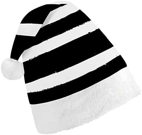 Vopsea neagră dungi Crăciun pălărie Santa pălărie amuzant Xmas pălării de vacanță partid pălării pentru femei / bărbați