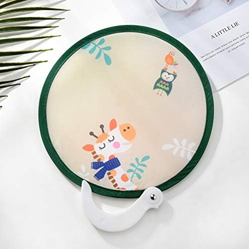 Nuanobesty Fanlable Fan în stil japonez Handheld Round Fanling Fan excelent pentru decorarea zilelor de naștere a nunții, 4PC