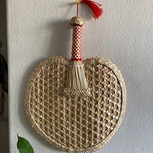 Yfsdx țesut manual țesut de paie fan manual vechi vară, natural, ecologic, fani țesut manual, decorativ rotund fan