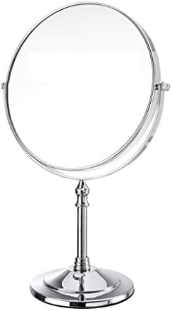 Oglindă vanitate, rotație cu două fețe de 360 ​​de grade Machiaj oglindă de masă transparentă pentru baie și oglindă de machiaj