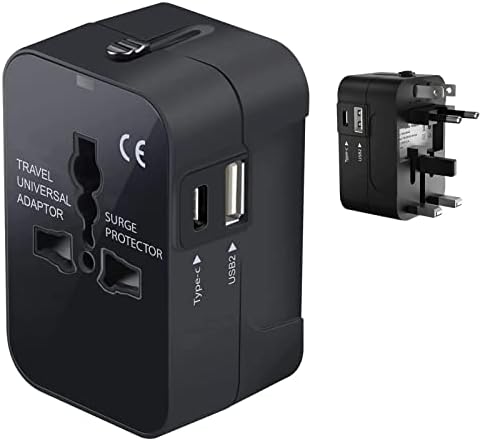 Travel USB Plus International Power Adapter Compatibil cu Archos 97 neon pentru putere mondială pentru 3 dispozitive USB Typec,