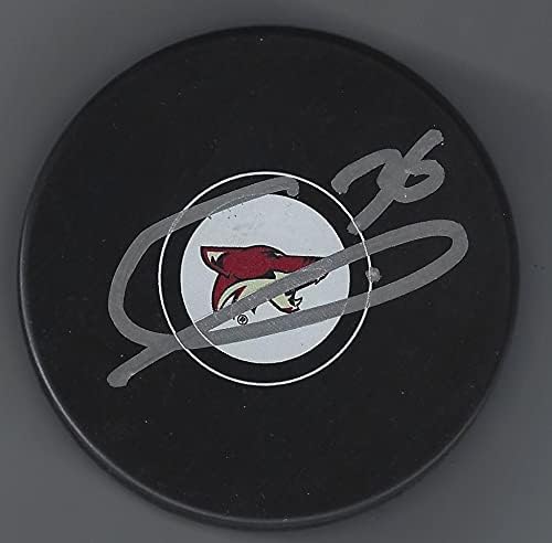 Autograf CHRISTIAN FISCHER Arizona Coyotes puc de hochei-autografe NHL pucuri