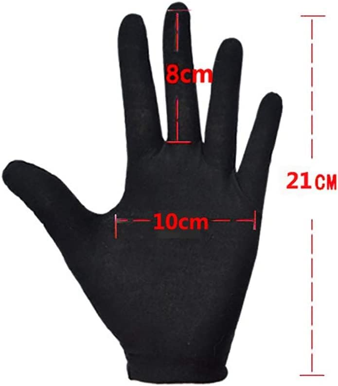 5 perechi Mănuși de bumbac Mănuși de lucru de dimensiuni mari Mănuși de monedă Mănuși de inspecție pentru femei pentru bărbați