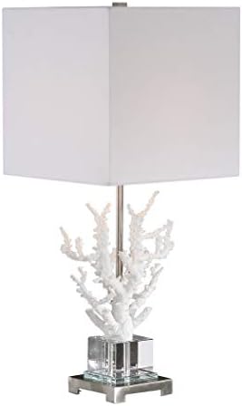 My SWANKY acasă elegant alb ramură Coral cristal de coastă lampă de masă / sculptură organică Luxe