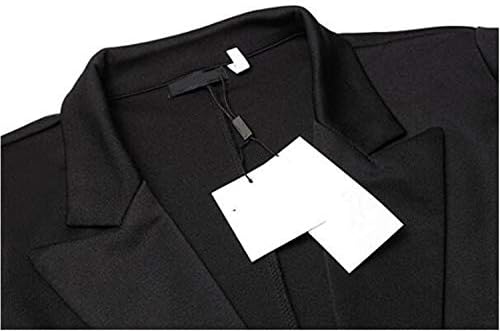 Andongnywell feminin elegant de culoare solidă rüschen blazer lange jacken business outwear geacă