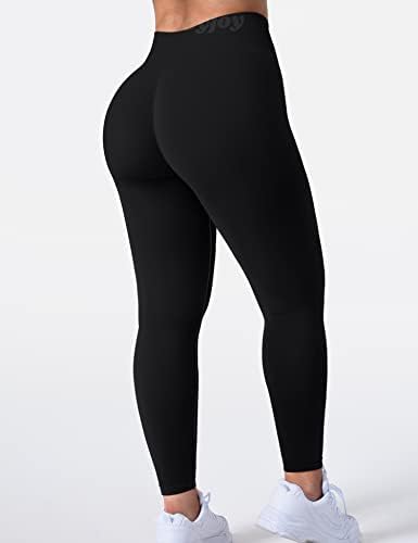 VOYJOY femei jambiere Scrunch Fund jambiere, alergare antrenament Yoga pantaloni Gym jambiere amplifica jambiere