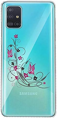 Cokitec caz Transparent pentru Samsung Galaxy S20 Plus feminin floare fluture Design