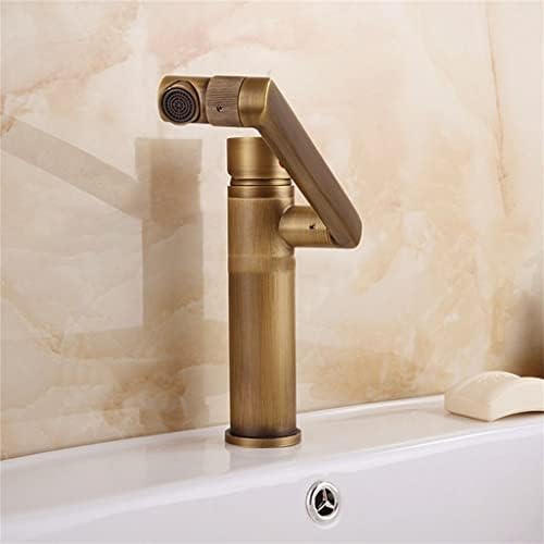 SLSFJLKJ FAucet din bazinul de aramă, robinet de baie, mixer de bazin, robinet de bazin (culoare: alamă, dimensiune
