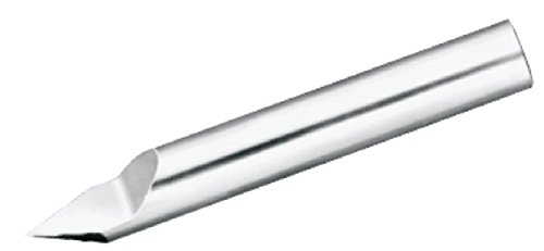 Cutter de gravură Micro 100 RSC-125-1X-Tipped Off-un singur capăt, 60 ° inclus unghi, 1/8 Shank Dia.004 Offset, 3/8 Lungime