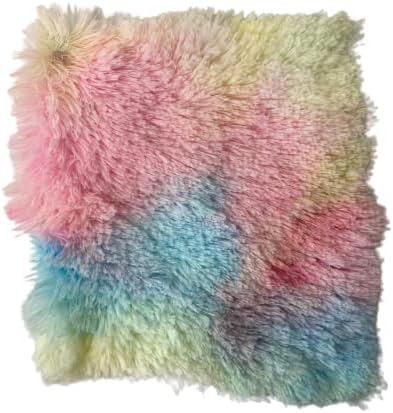 Fashion Fabrics LLC țesătură din blană artificială-vopsea de undă curcubeu Decor Multicolor țesătură moale cu blană-60 lățime