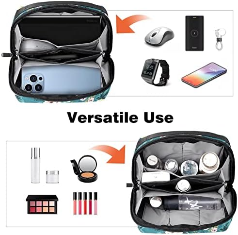 Portabile electronice Organizator Husă saci Hibiscus Travel cablu stocare sac pentru hard disk-uri, USB, card SD, încărcător,