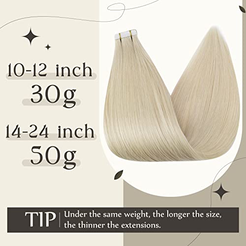 Strălucire completă 18 Inch Platinum Blonde Clip în extensii de păr 7 buc 120 Gram și bandă în extensii de păr Păr Uman 60