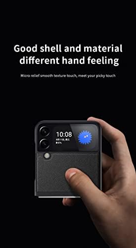 Samsung Galaxy Z Flip 4 Telefon Caz, Handmade Piele Anti-Drop Rezistent La Șocuri Ultra Subțire Subțire Durabil Telefon De