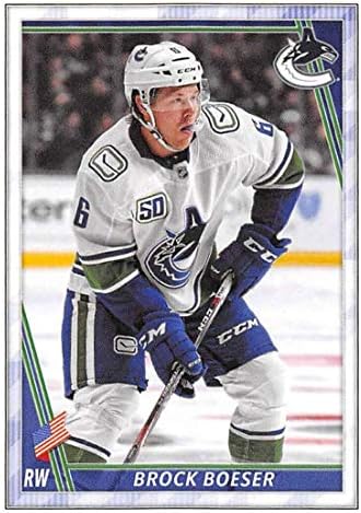 2020-21 Topps NHL Sticker 471 Brock Boeser Vancouver Canucks Card de autocolant de hochei