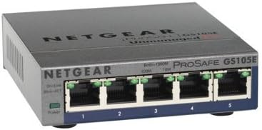 Netgear GS105E-200NAS PROSAFE Plus 5 Port Gigabit Switch