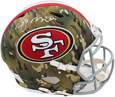 Joe Montana a semnat San Francisco 49ers Speed Authentic camo NFL cască-căști NFL cu autograf