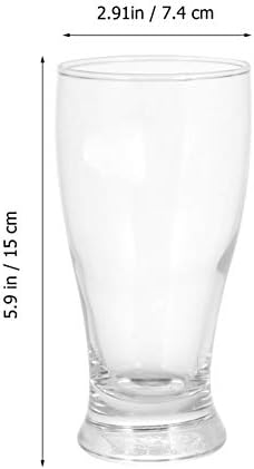 CABILOCK GLASTER Tumbler Coffee Glass Glass 6pcs 375Ml Opchete de bere Pub Cițuri de bere Băutură de sticlă Cupa Cupa îngroșată