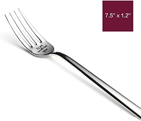 Oțel inoxidabil gravate Fork Cadouri pentru bărbați Femei prieteni-amuzant este Oală tăiței timp din nou cina furculiță Ziua