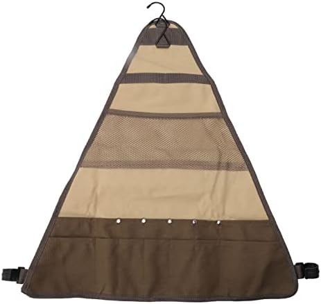 Camping ustensilă sac Picnic tacâmuri panza stocare sac portabil în aer liber gratar tacâmuri panza Carying sac mare Kaki tacamuri