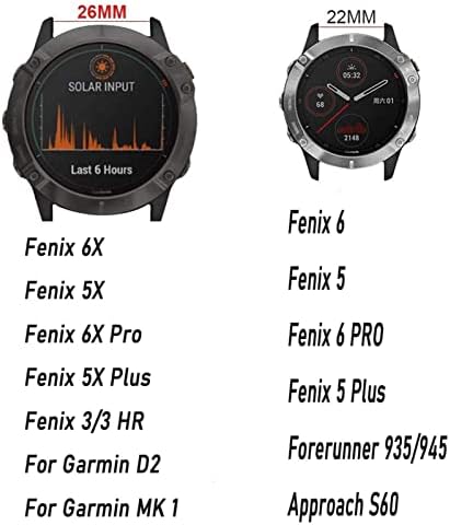 ANKANG Quick Release Watchband curea pentru Garmin Fenix 7 7x 6x Pro Ceas Easyfit bandă pentru încheietura mâinii pentru Fenix