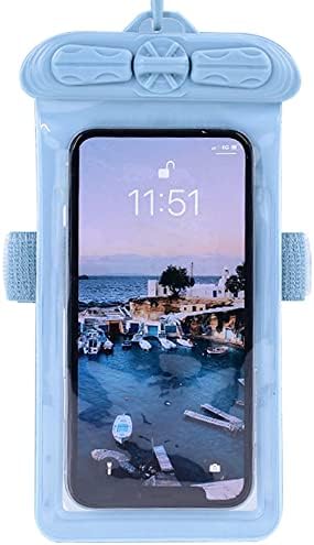 Vaxson telefon caz, compatibil cu Asus zenfone Go ZB500KL ZB500KG impermeabil Husă sac uscat [nu Ecran Protector Film] albastru