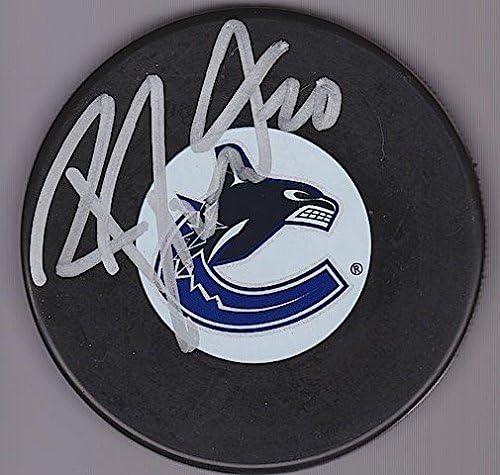 RYAN părinte semnat VANCOUVER CANUCKS NHL Puck w / COA 2-autografe NHL Pucks