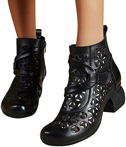 Femei platforma Cizme Negru Vintage iarna glezna Cizme goale Toc plat pantofi toamna papuceii Pantofi pentru doamnelor petrecere