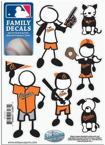 MLB Baltimore Orioles Set de decaluri familiale mici