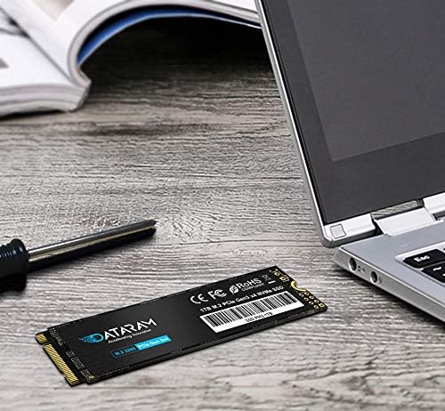 DATARAM SSD intern, PCIE NVME M.2 2280 Solid State Drive, PCIE GEN3 8GB/S