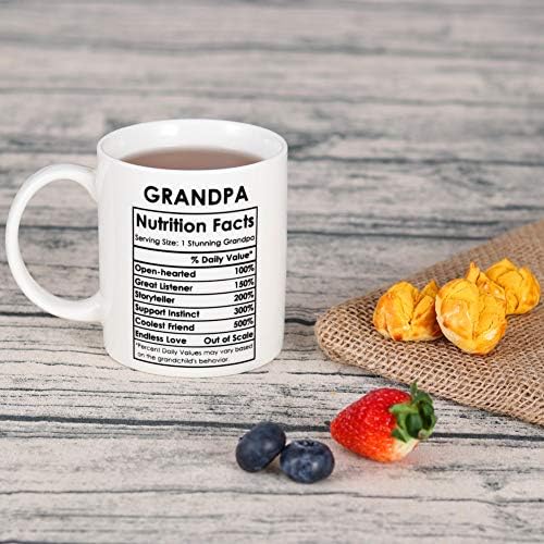 Grandpa Mug Fathers Ziua Prezentă Cadouri pentru Grandpa Cană de cafea, Cadouri amuzante de bunicu de la nepoata nepotului