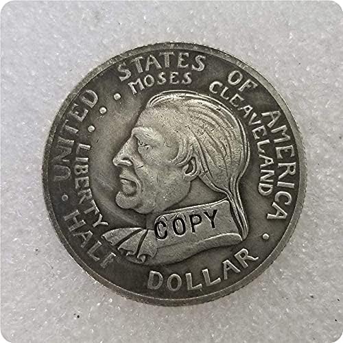 1936 Cleveland Centennial Comemorative Plated Copie de jumătate de dolari Copie Comemorative Copy pentru el