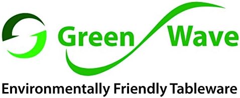 200 Count Green Wave compostabil 3 compartiment dreptunghi tava pentru alimente, recipiente pentru prepararea mesei, cutie