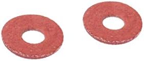 X-Dree 3mmx8mmx0.8mm fibre de izolare a fibrelor de fixare a șaibelor roșii 100 pcs (Rondelle di fissaggio per tamponi izolanti