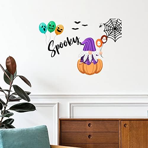 Halloween gnomi autocolante vrăjitoare Decor dovleac fantomă infricosator Halloween perete decalcomanii Poster Detașabil perete