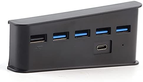 DAGT 5 în 1 hub USB, consolă de joc USB Hub Plug durabil și Play pentru PS5 Game Console pentru hub USB -C