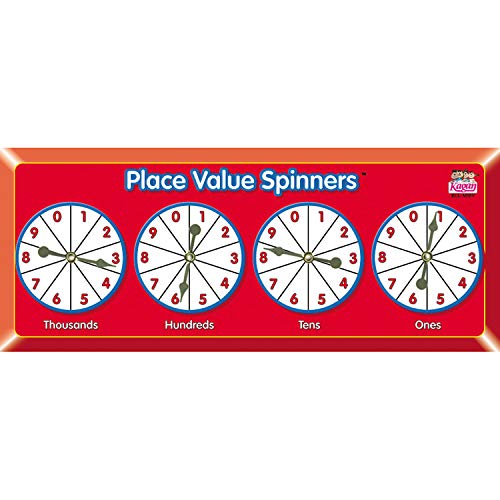 Kagan Publishing KA-MSPV Place Value Spinners, 0,2 înălțime, 5,7 lățime, 14,1 lungime