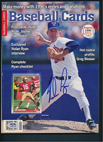 Nolan Ryan a semnat revista autograf PSA / DNA AM13137-reviste MLB autografate
