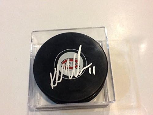 Kirk Muller a semnat Montreal Canadiens Habs Hockey Puck autografat B-autografat NHL Pucks