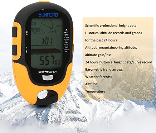 GPS de navigare Tracker portabil Handheld Digital de navigare Altitudine metru temperatura IPX4 grad impermeabil