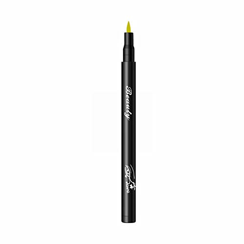 VEFSU 12 culoare Culoare Eyeliner Pen impermeabil burete cap moale dormit Silkworm Pen Uscare rapidă machiaj negru pentru totdeauna