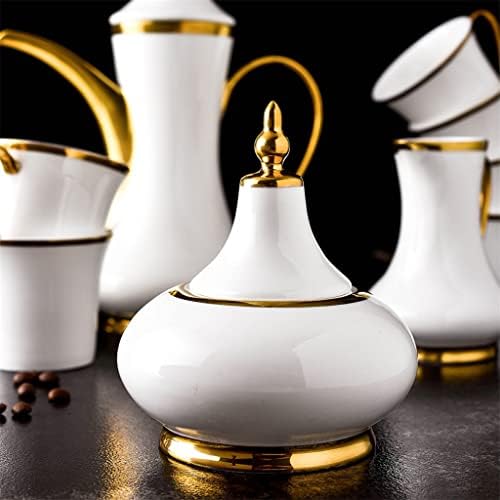SDFGH STIL EUROPEAN EUROPEANĂ Linie de aur, cu o cană de cafea cu o cană de cafea set de linguri de cafea cu o cană ceramică
