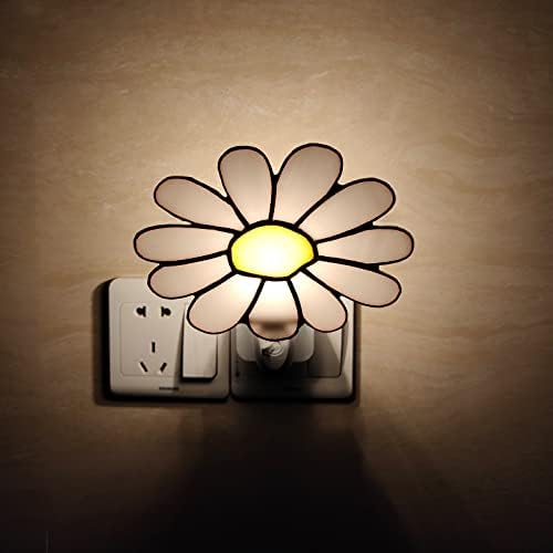 CHEZBABY vitralii lumina de noapte Plug in lampa de Perete Decorative Accent Nightlight pentru hol dormitor baie bucatarie
