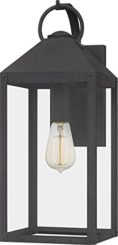 Quoizel TPE8408MB Thorpe Sconce Outdoor Wall, 1-Light 100 Watts, Black Mottled