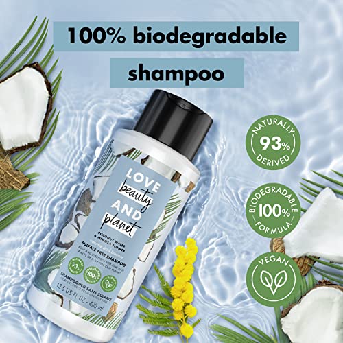 Unilever Love Beauty & Planet Coconut Water & Mimosa Volume Flowers & Bounty SHAMPOO 13,5 Oz