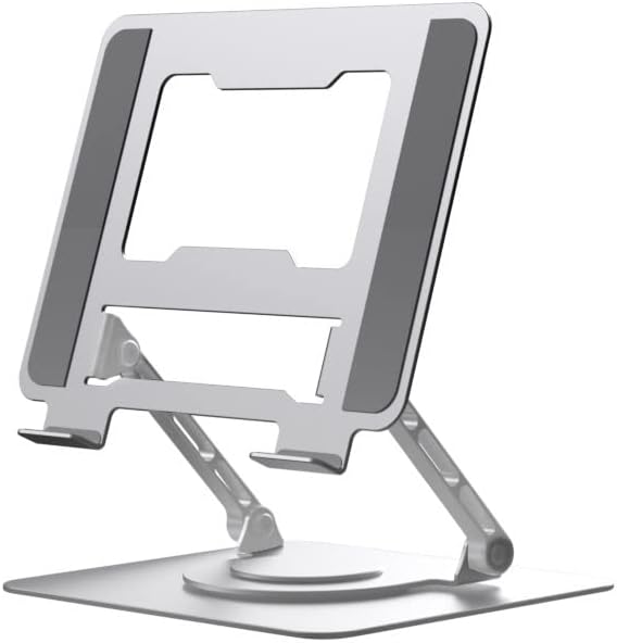 Laptop Luied Desktop Stand, înălțime și stand reglabil în unghi, suport pentru laptop ergonomic pentru lucrări de colaborare,