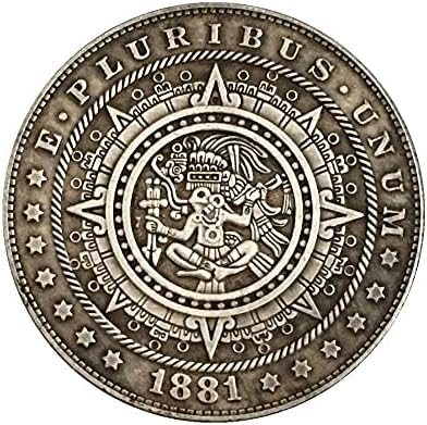 1981 Coin American Eagle Eagle Comemorative Comemorative Replica Old Monedă Old Necirculat Hobo Nichel American Morgan Coin