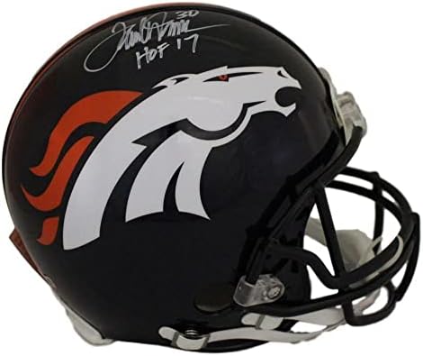 Terrell Davis autografat / semnat casca Denver Broncos Proline Hof rad 22134-Căști NFL autografate